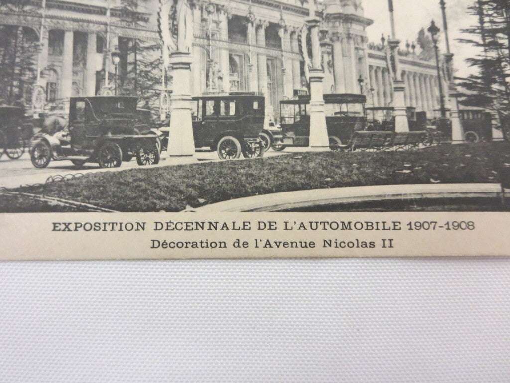 1907 - 1908 Exposition Decennale De L'Automobile Automobile Car Show Postcard 