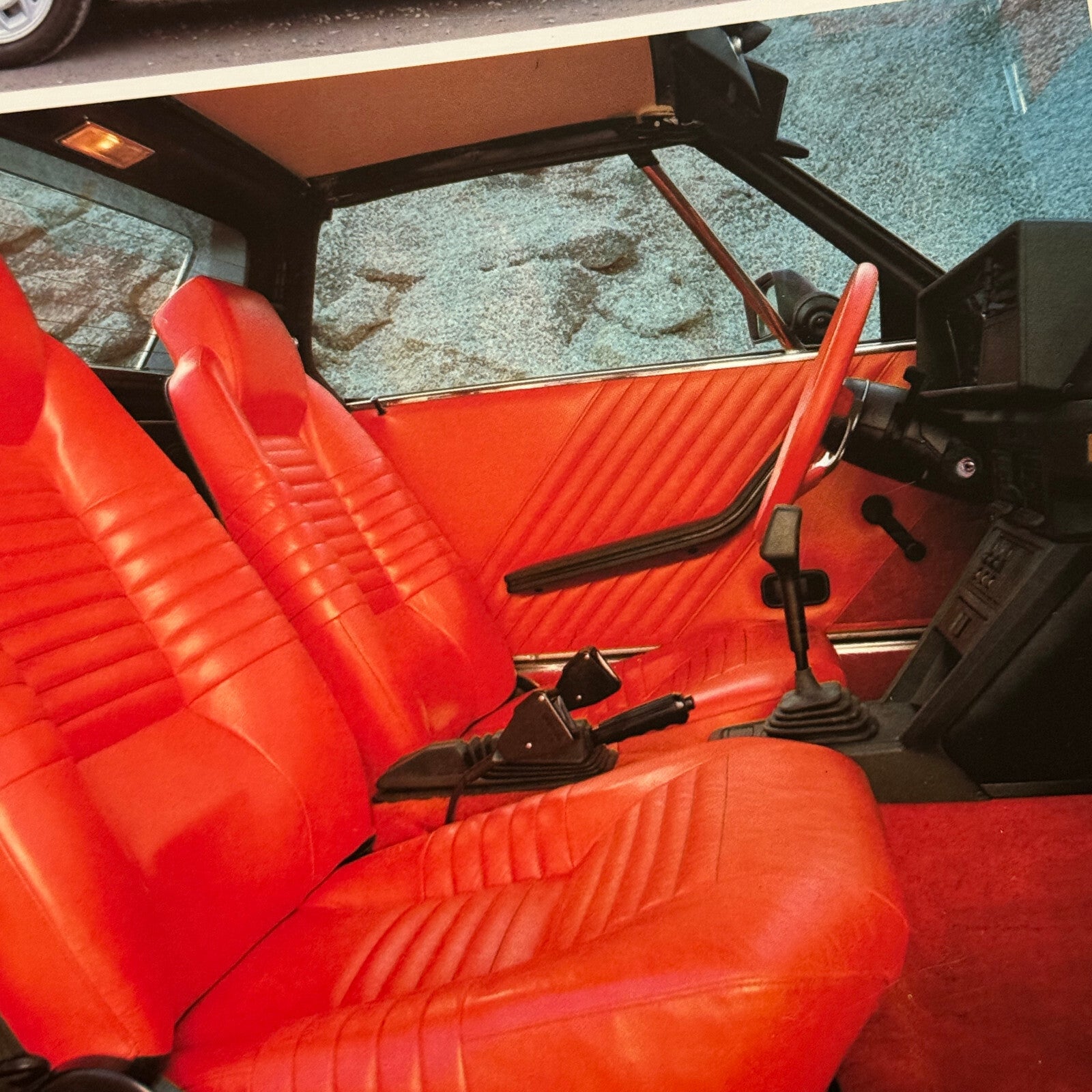 Bertone X19 Sales Sheet Brochure Mini Poster Fiat X1/9