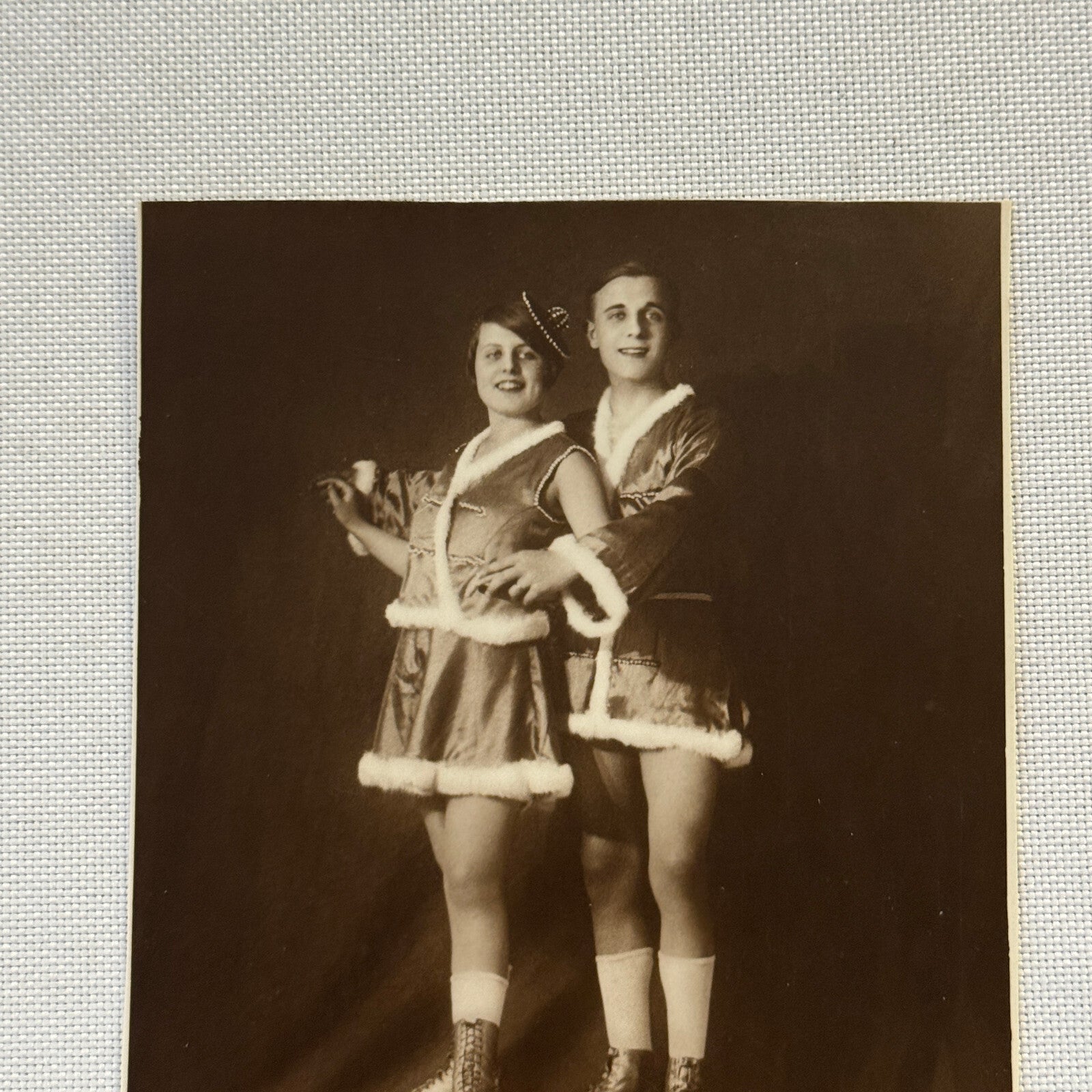 Roller Skating Circus Act Postcard Post Card Lot 2x Charmett European Skate