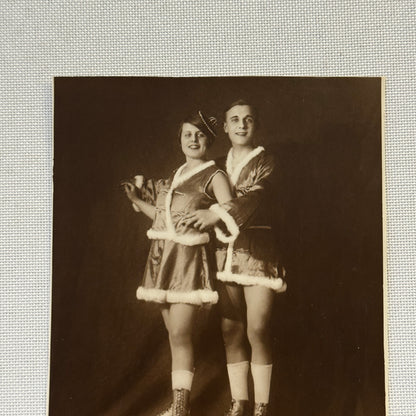 Roller Skating Circus Act Postcard Post Card Lot 2x Charmett European Skate