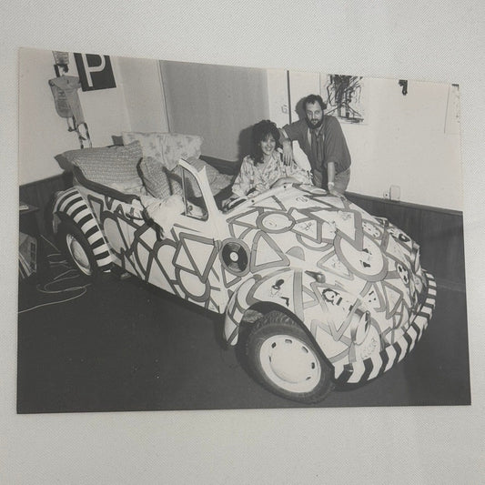 Vintage Volkswagen Beetle Art Car Photo Photograph Print VW Bug