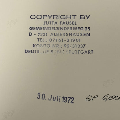 Vintage Racing Photo 1972 German Grand Prix Colin Chapman Peter Warr Motorsport