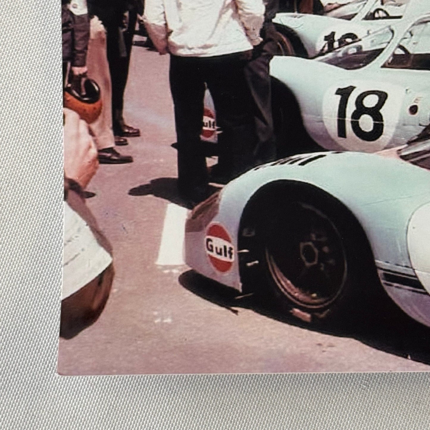 1971 LeMans Racing Photo Photograph Gulf Racing Porsche 917 Photo MODERN PRINT