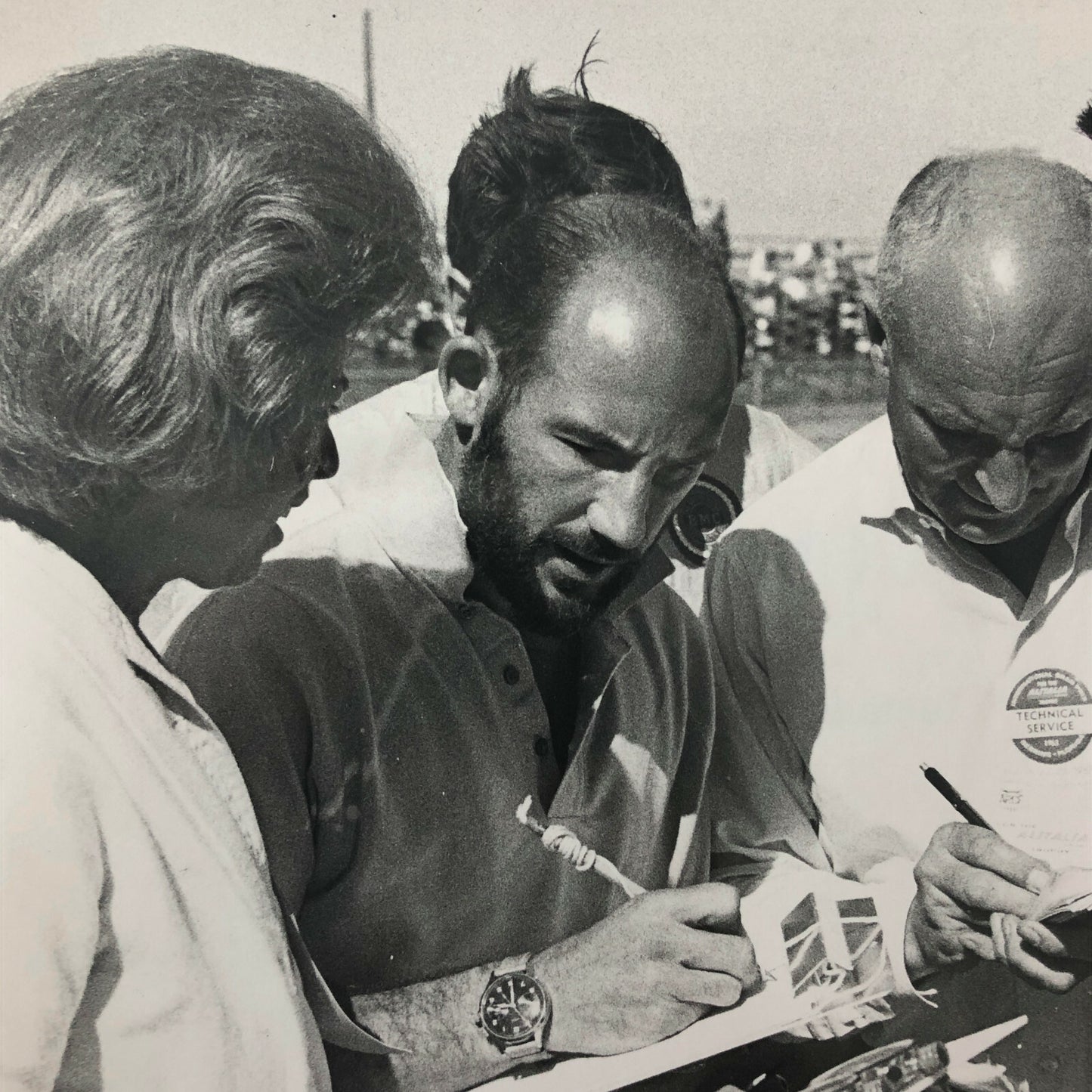Vintage Stirling Moss Racing Driver Photo Photograph - Racing Manager 