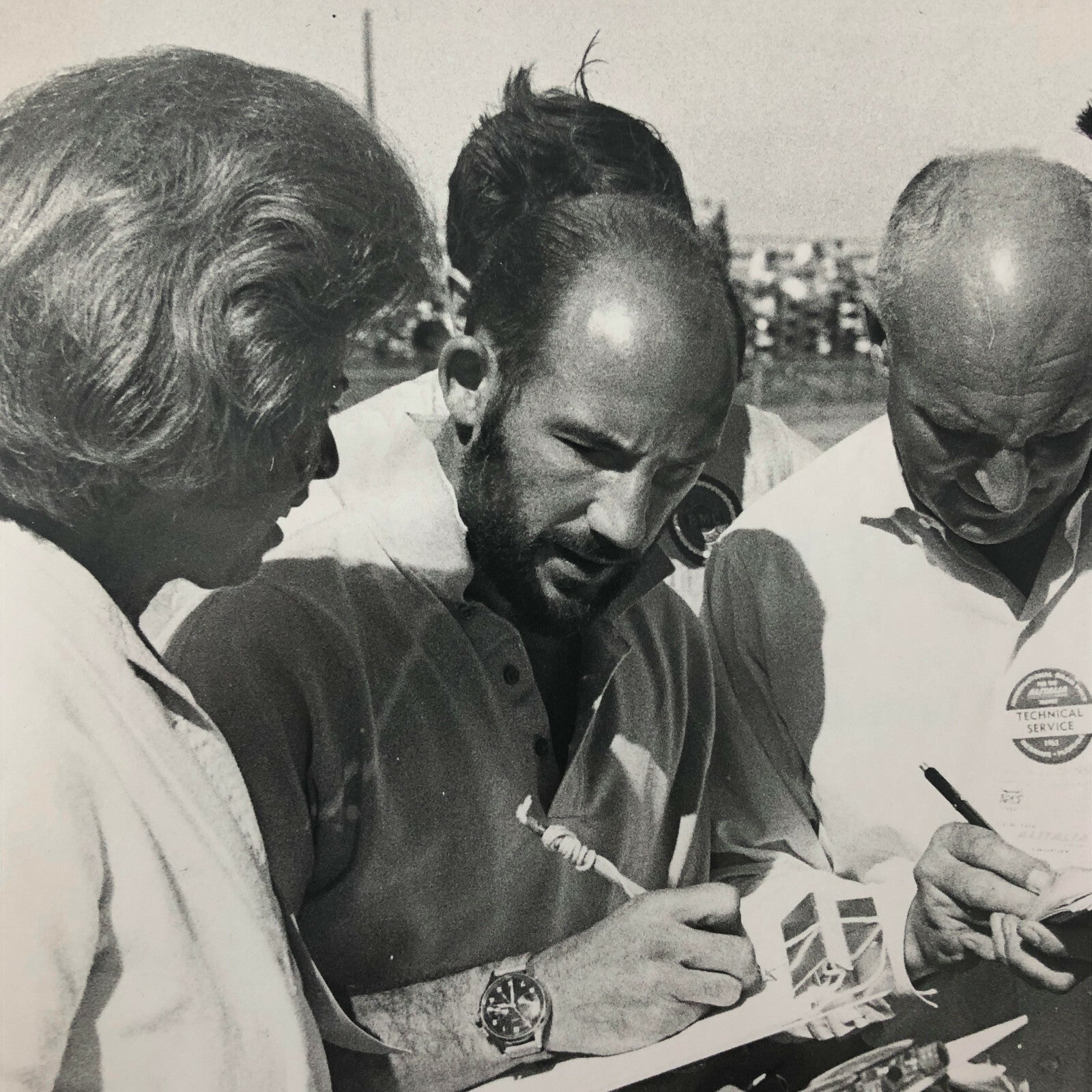 Vintage Stirling Moss Racing Driver Photo Photograph - Racing Manager 