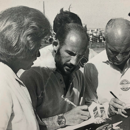 Vintage Stirling Moss Racing Driver Photo Photograph - Racing Manager 