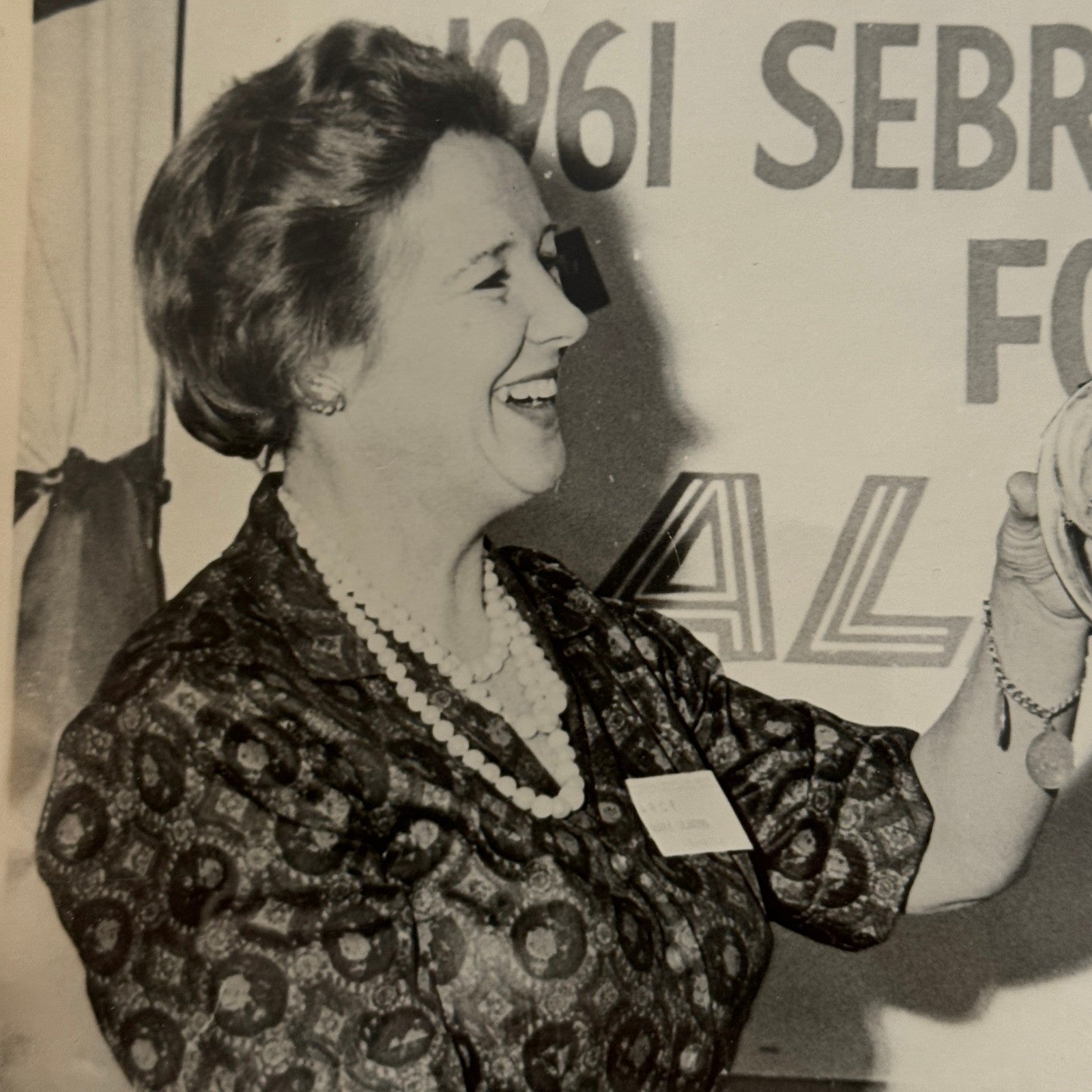 Vintage Racing Photo 1961 Sebring Race Trophy Alitalia Airlines