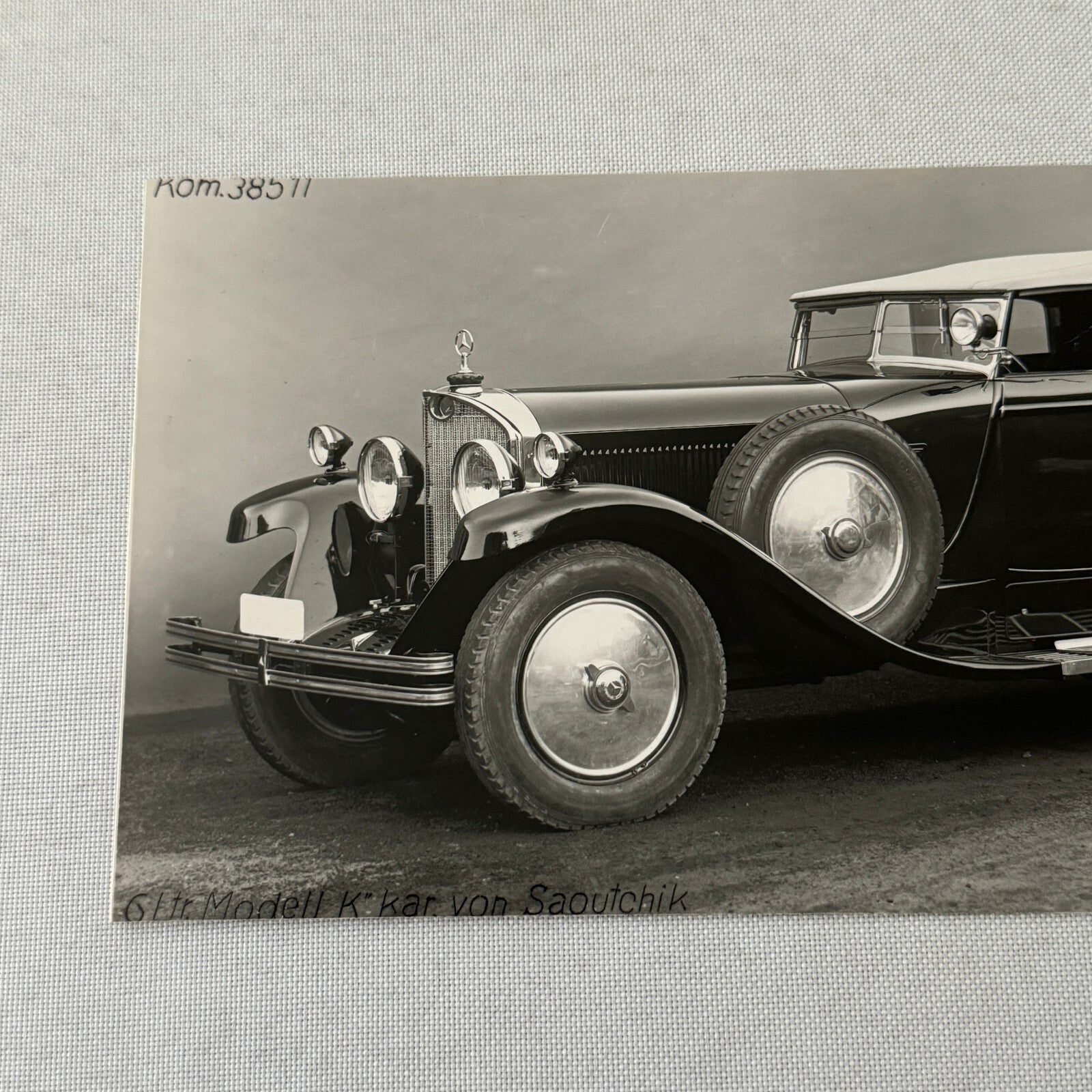 1926 Mercedes Benz Sportwagen Typ K Factory Press Photo Photograph Saoutchik