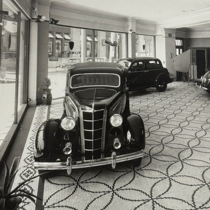 Vintage Car Dealership Photo Photograph Plymouth Chrysler Air Flow Modern Print