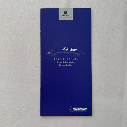 Wiesmann Car Sales Brochure Catalog Lot Wiesmann Roadster German Text