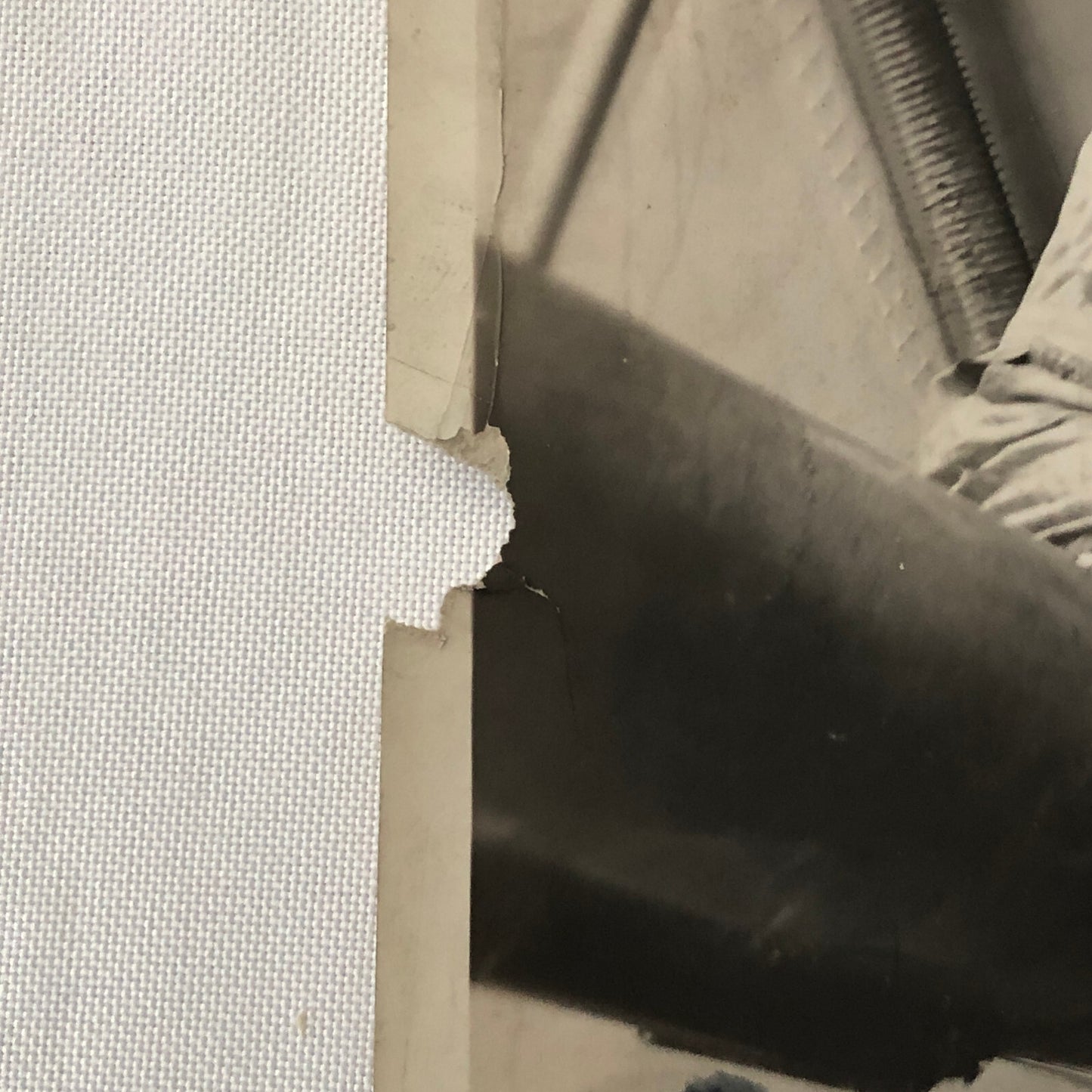 Photo Photograph Early Avaitor in Plane Refilling Antifreeze Aircraft