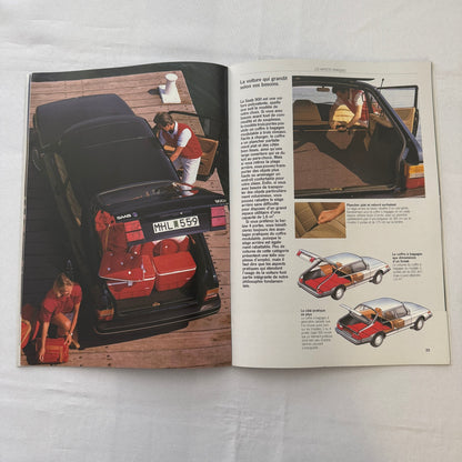 1988 Saab 900i 900 Turbo Car Sales Brochure Catalog Vintage FRENCH European