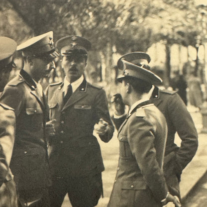 Mille Miglia Racing Photo Men in Military Uniform Italy Italian Photograph