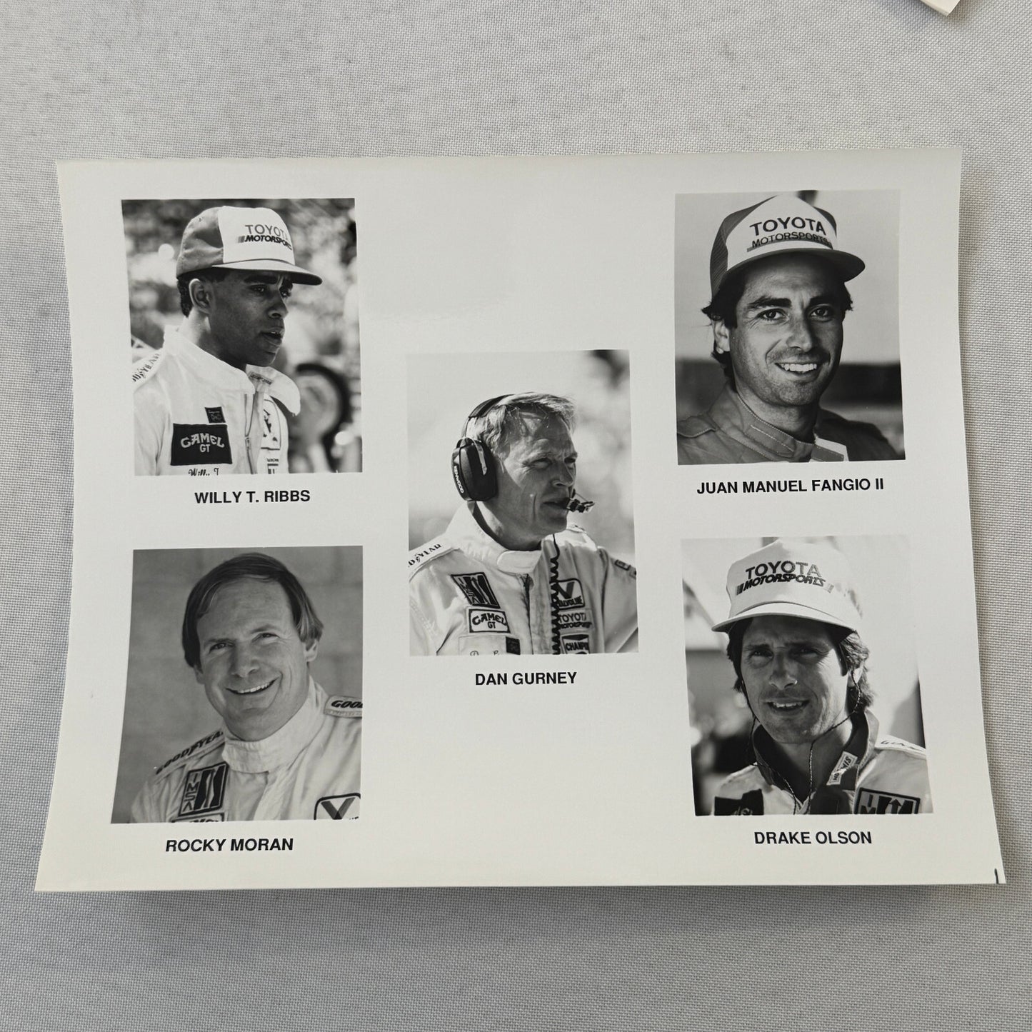 1989 Toyota Motorsport Racing Press Kit Dan Gurney Willy T Ribbs Fangio II