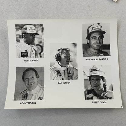 1989 Toyota Motorsport Racing Press Kit Dan Gurney Willy T Ribbs Fangio II