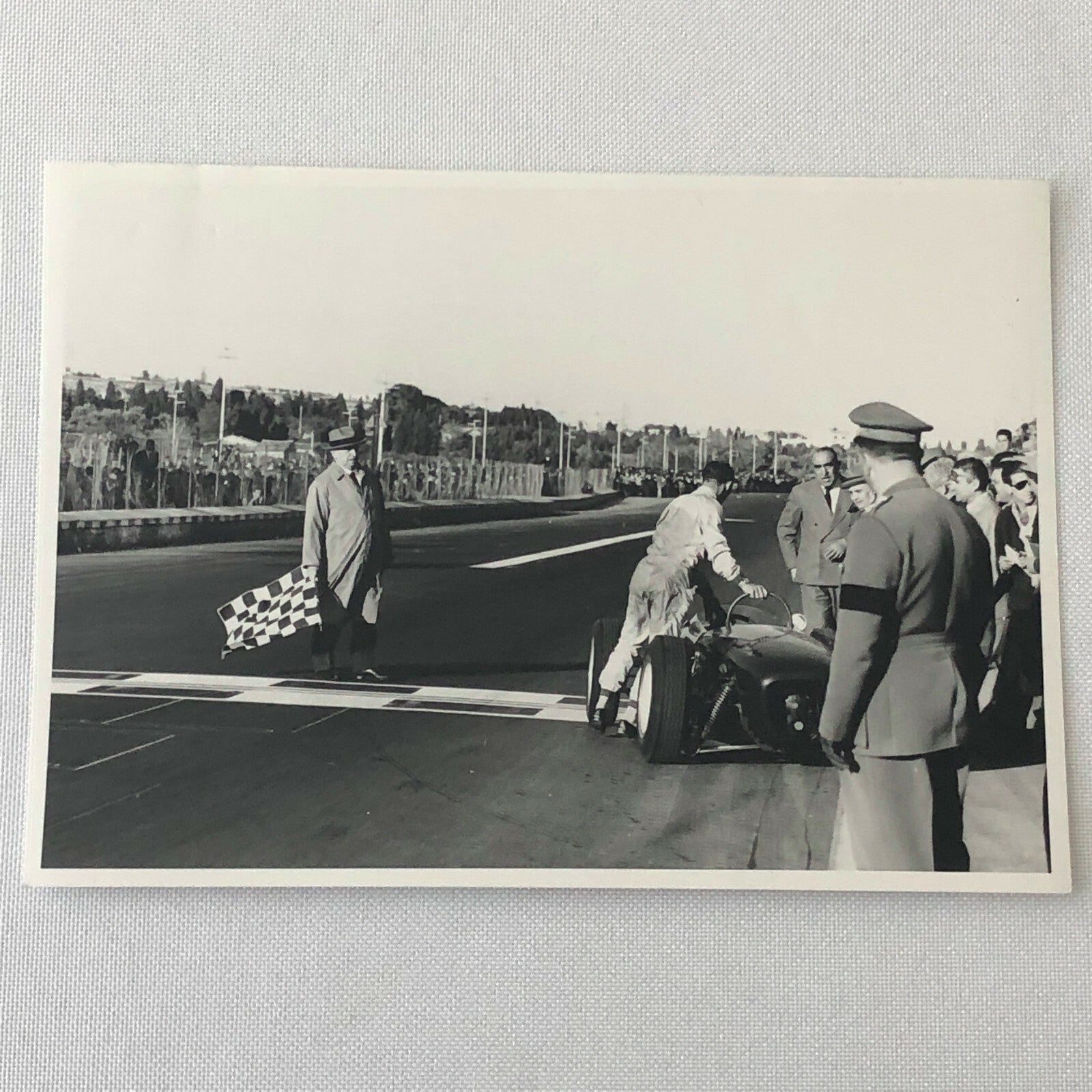 Vintage Sitrling Moss Lotus Racing Photo Photograph Bernard CAHIER