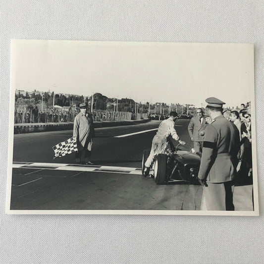 Vintage Sitrling Moss Lotus Racing Photo Photograph Bernard CAHIER