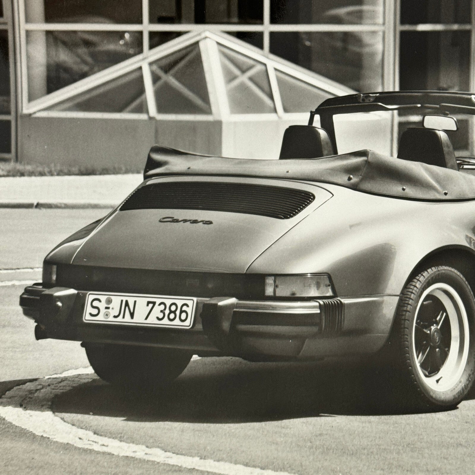 1988 Porsche 911 Carrera Cabriolet Convertible Factory Press Photo Photograph