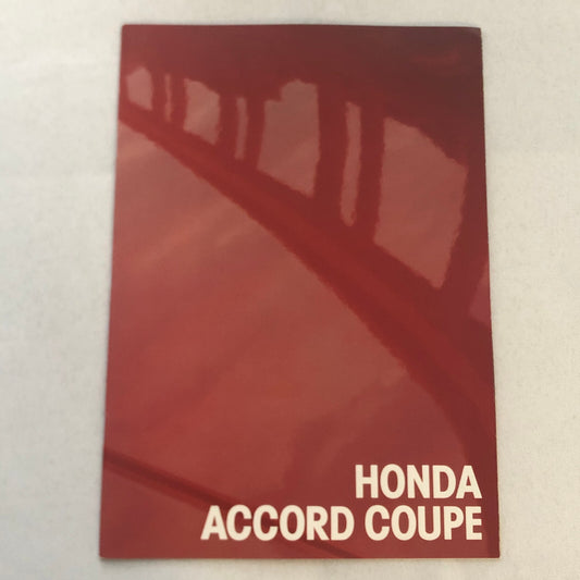 Honda Accord Coupe Sales Brochure Catalog GERMAN Text European Vintage