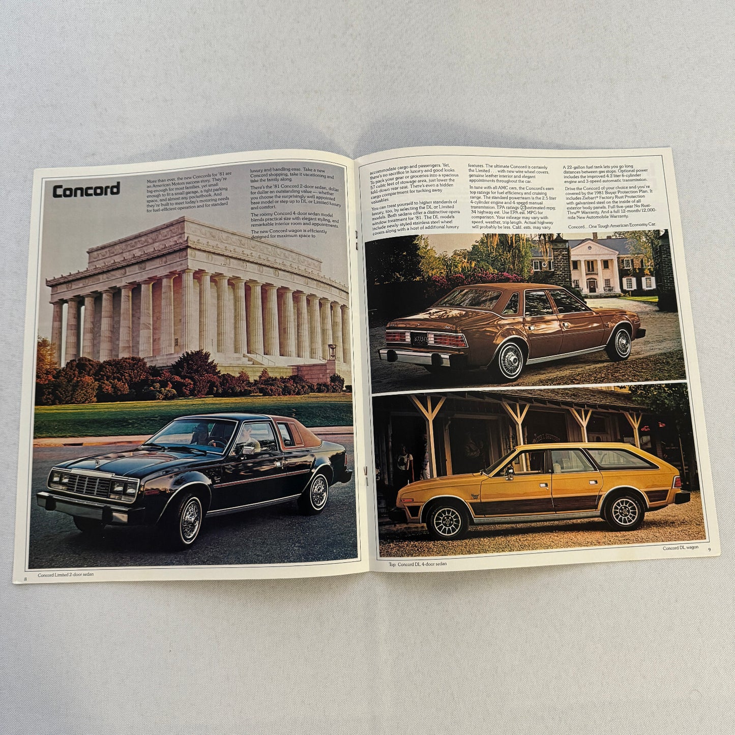 1981 AMC American Motors Spirit Concord Sales Brochure Catalog Advertising