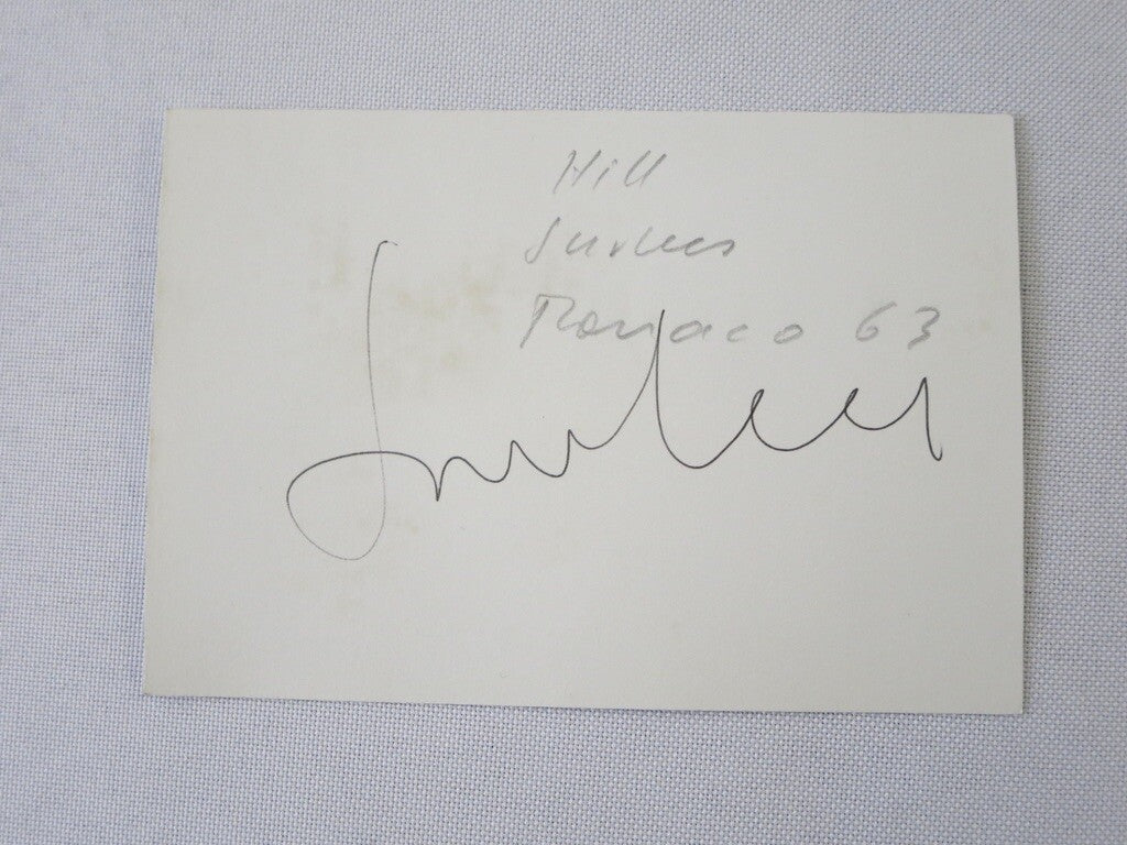 Vintage Racing Photo Photograph John Surtees & Graham Hill at Monaco 1963 Cars