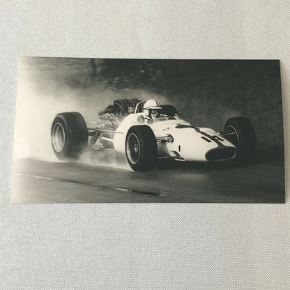 Vintage John Surtees 1967 Italian Grand Prix Honda Car Racing Photo Photograph
