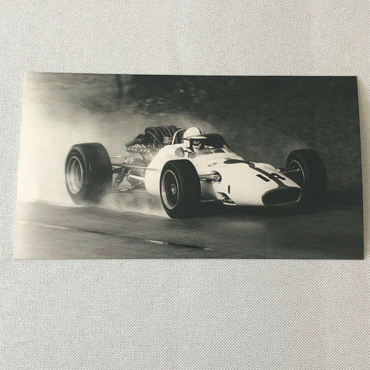 Vintage John Surtees 1967 Italian Grand Prix Honda Car Racing Photo Photograph