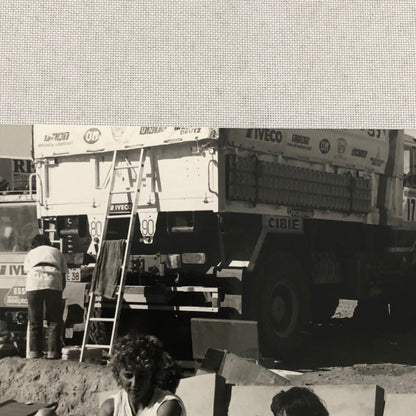 1980 Transafrica Rally Rallye Photo Photograph DPPI Truck Participants Resting