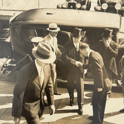 Press Photo Photograph President Herbert Hoover Limousine Car Automobile 1931