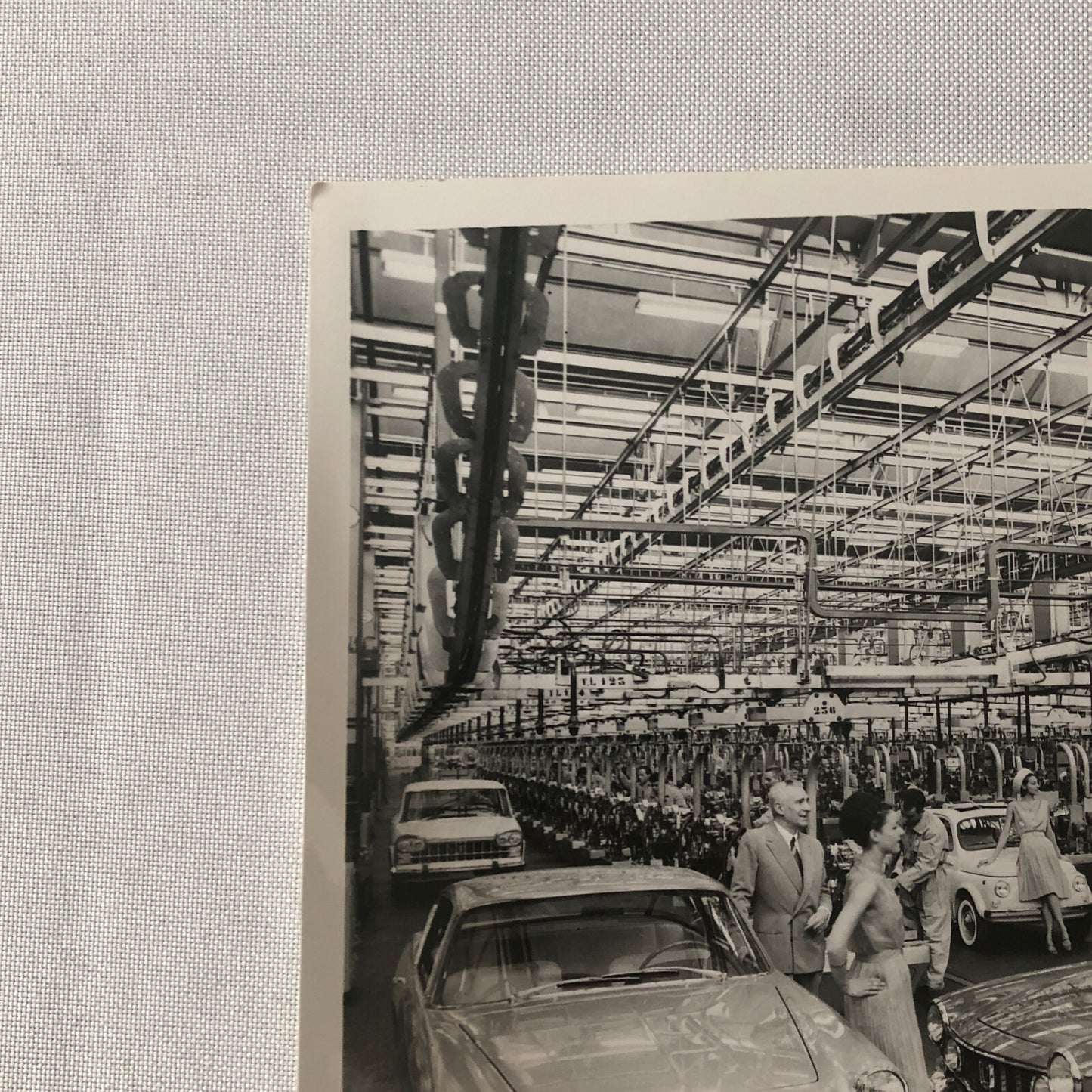 Vintage Fiat Factory Press Photo Photograph Fiat 1600 Cabriolet 500