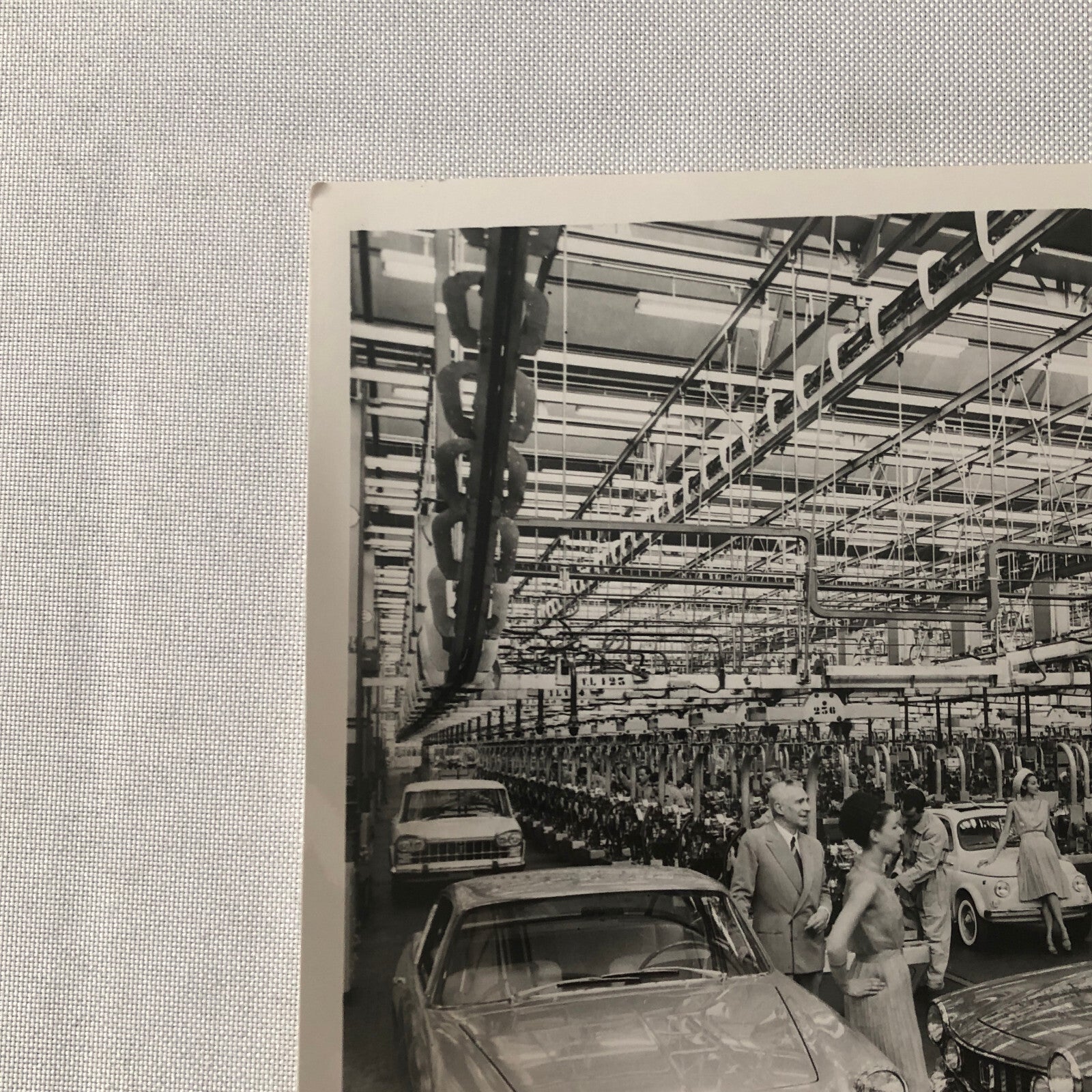 Vintage Fiat Factory Press Photo Photograph Fiat 1600 Cabriolet 500
