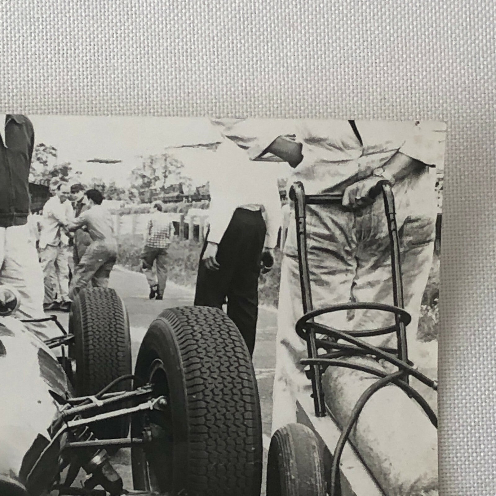 Vintage Racing Car Photo Photograph Print - Possibly BRM Car ? 