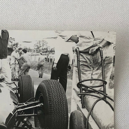 Vintage Racing Car Photo Photograph Print - Possibly BRM Car ? 
