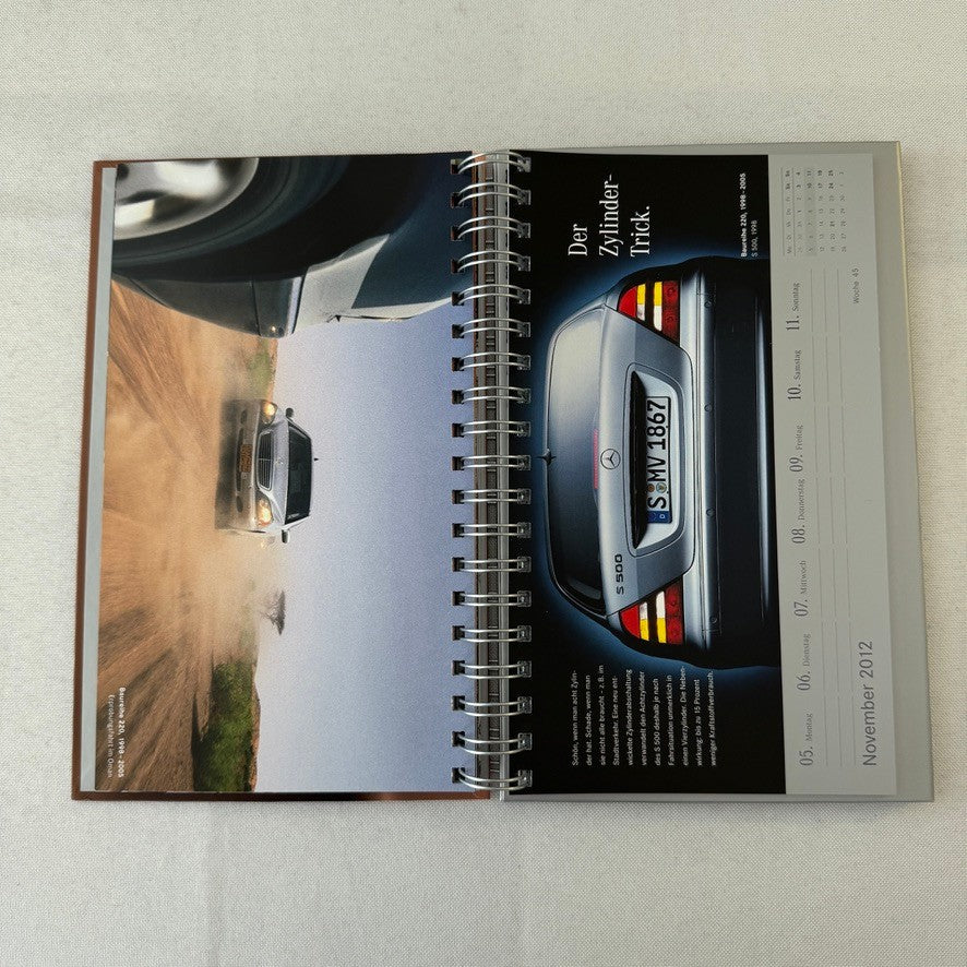 2012 Mercedes Benz S Class History Promotional Calendar GERMAN Text
