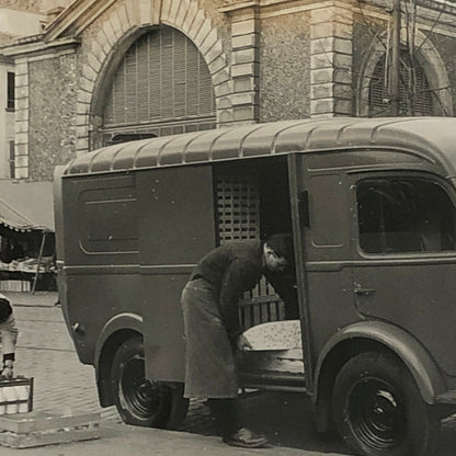 Vintage Renault Delivery Van Truck Factory Press Photo Photograph 