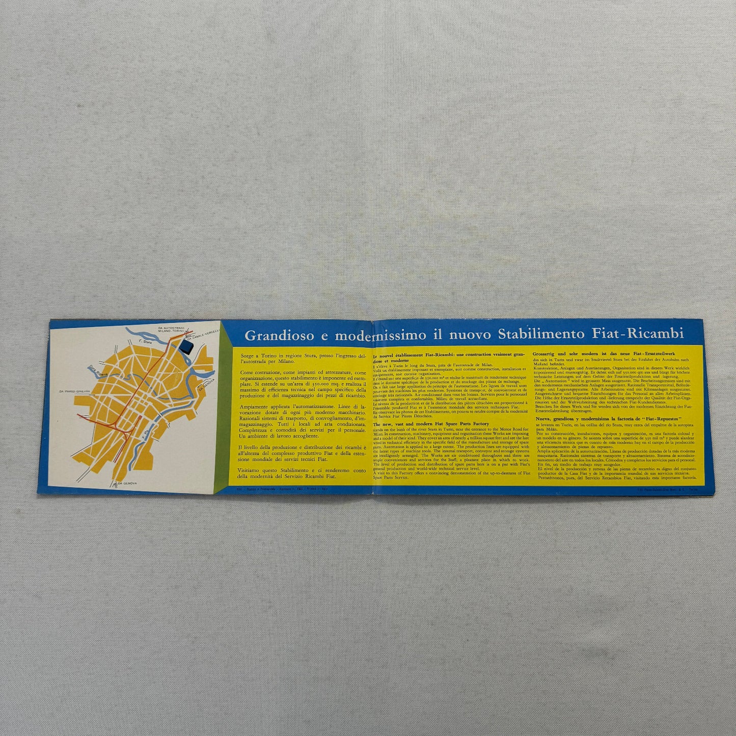 Fiat Ricambi Spare Parts Factory Sales Brochure Catalog Advertising European