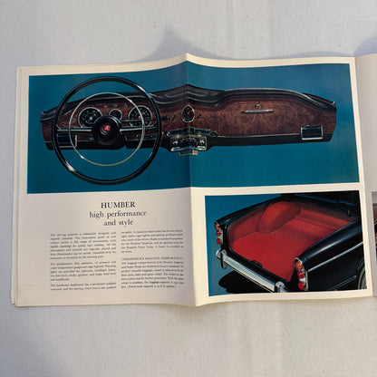 Humber Super Snipe and Humber Imperial Car Sales Brochure Catalog Vintage