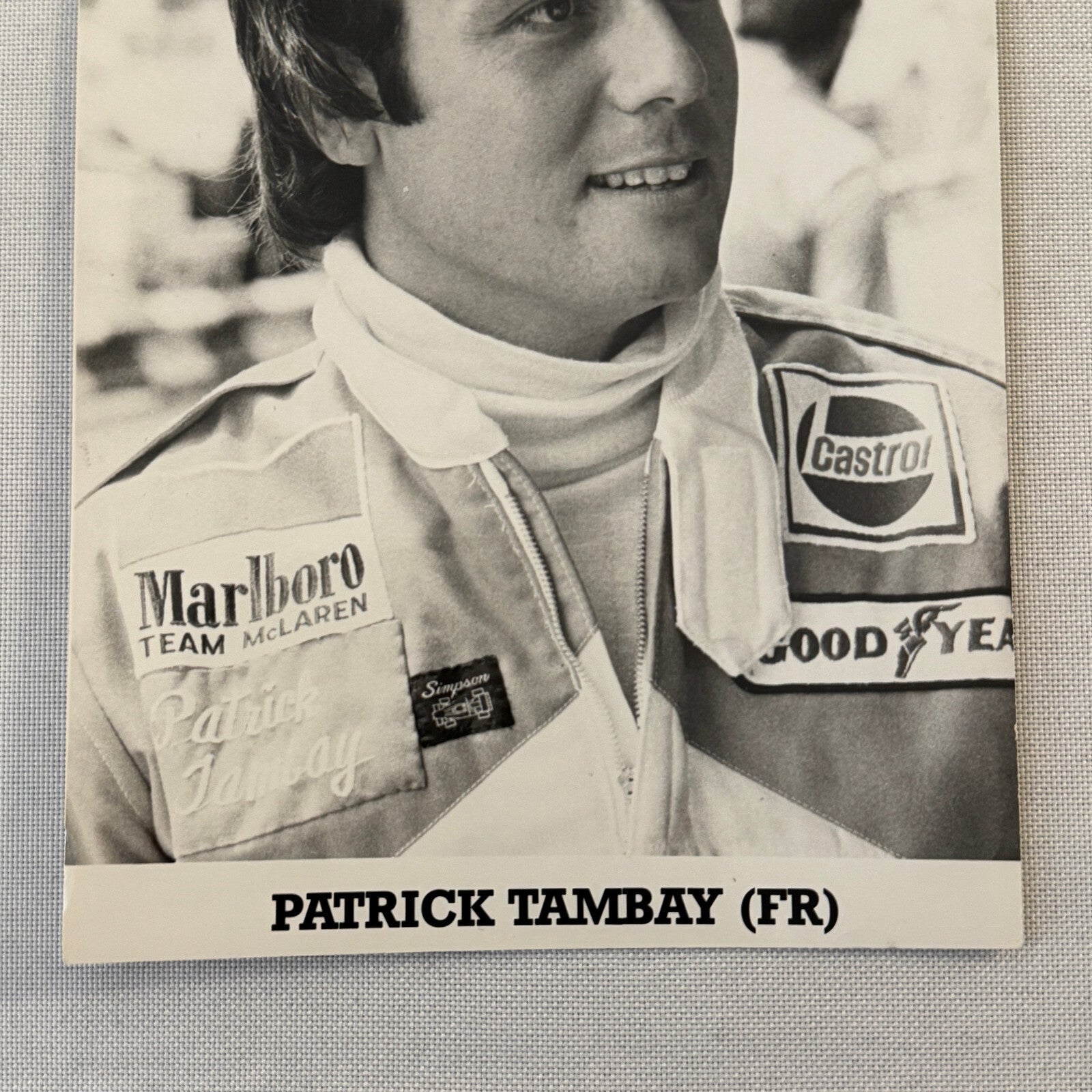 Patrick Tambay Racing Driver Marlboro McLaren Photo Photograph