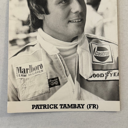 Patrick Tambay Racing Driver Marlboro McLaren Photo Photograph