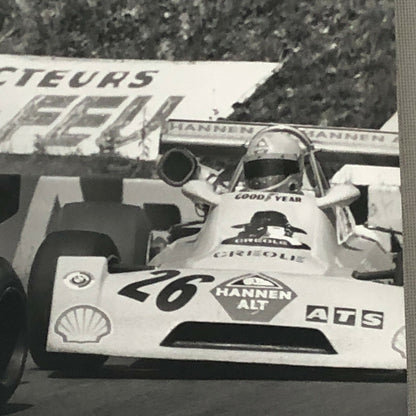 Vintage 1975 Formula 2 F2 Racing Photo Photograph Rouen Grand Prix Cars 