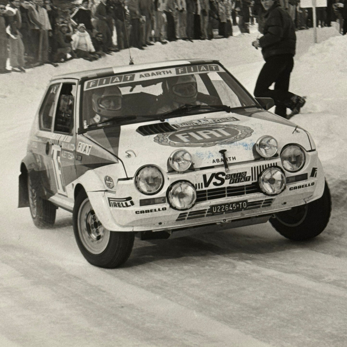1980 Rallye Monte Carlo Press Photo Photograph DPPI Fiat Ritmo Abarth Car