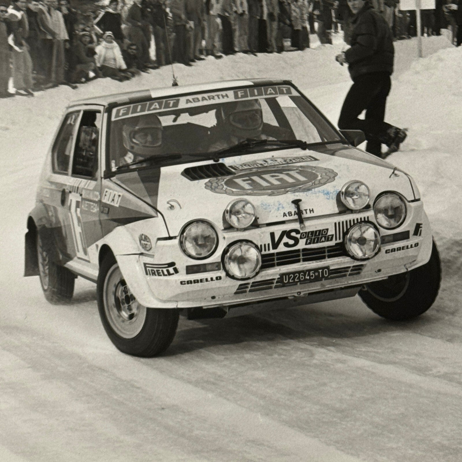 1980 Rallye Monte Carlo Press Photo Photograph DPPI Fiat Ritmo Abarth Car