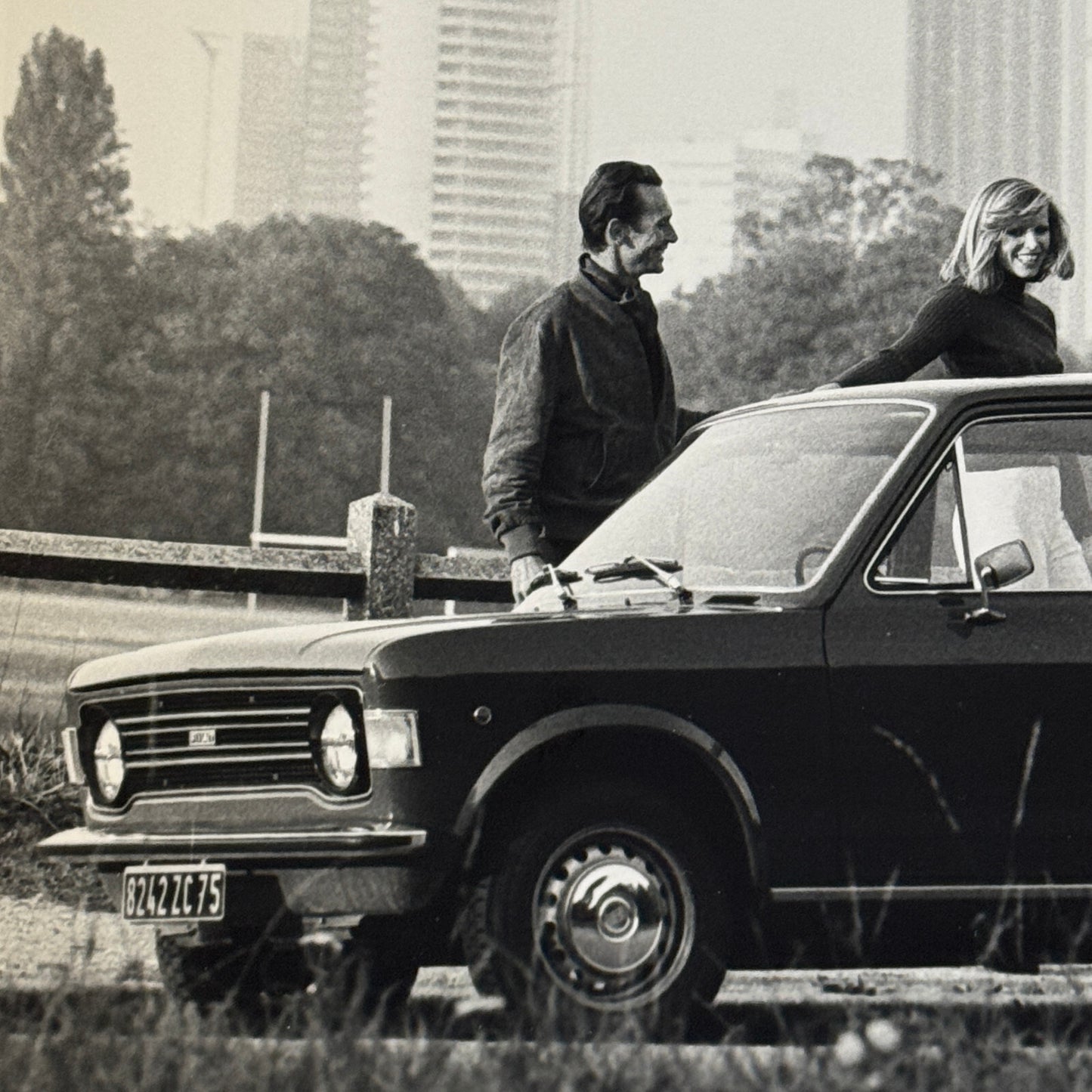 Fiat 128 Car Factory Press Photo Photograph Print Vintage