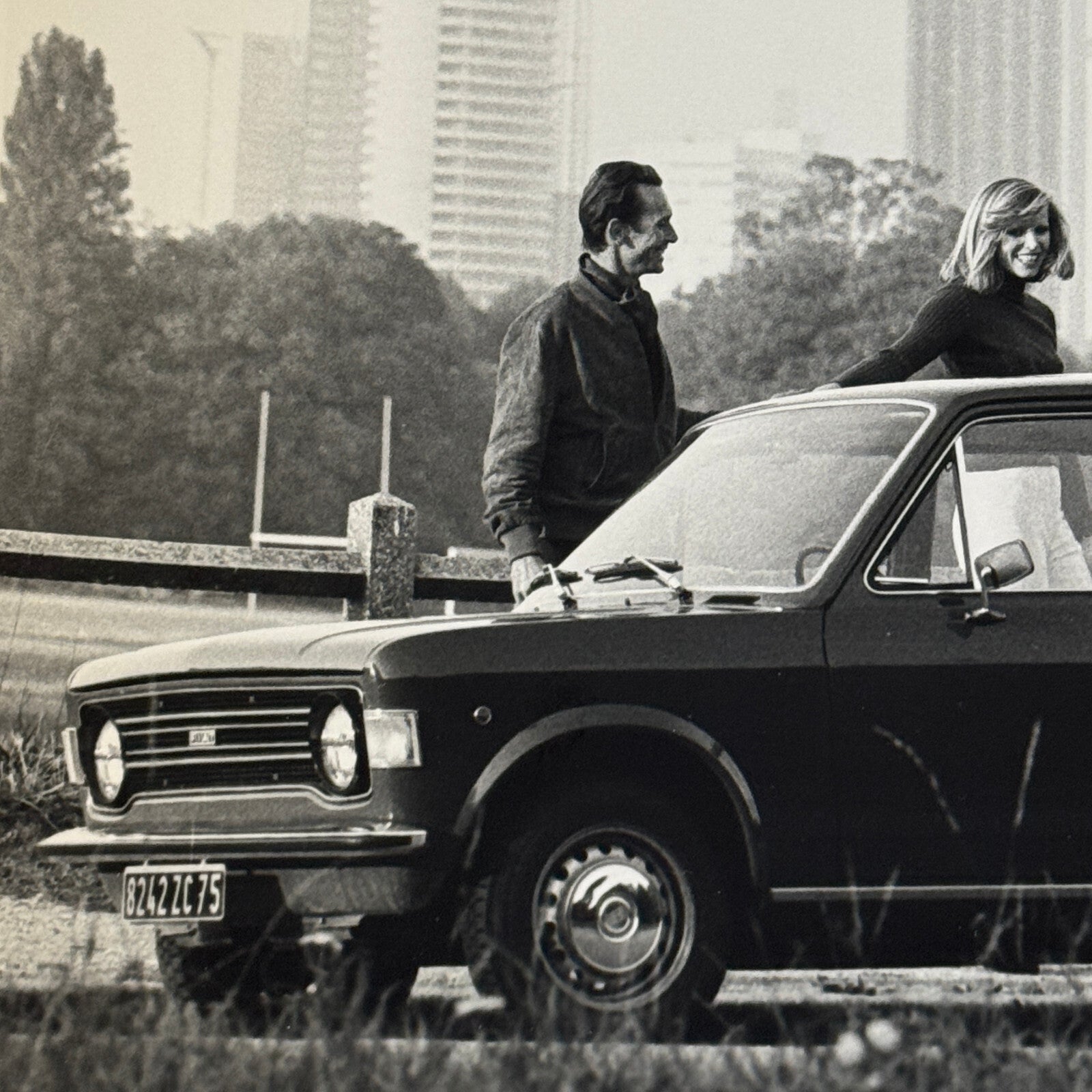 Fiat 128 Car Factory Press Photo Photograph Print Vintage