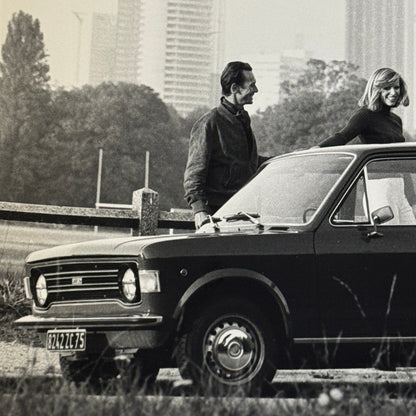 Fiat 128 Car Factory Press Photo Photograph Print Vintage