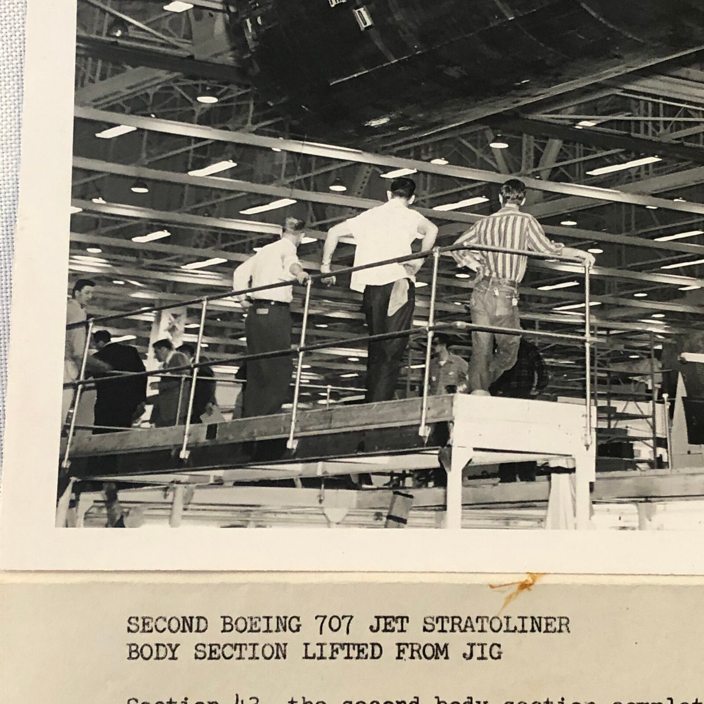 Vintage Boeing Airplane Company Factory Press Photo Model 707 - 120 Stratoliner 