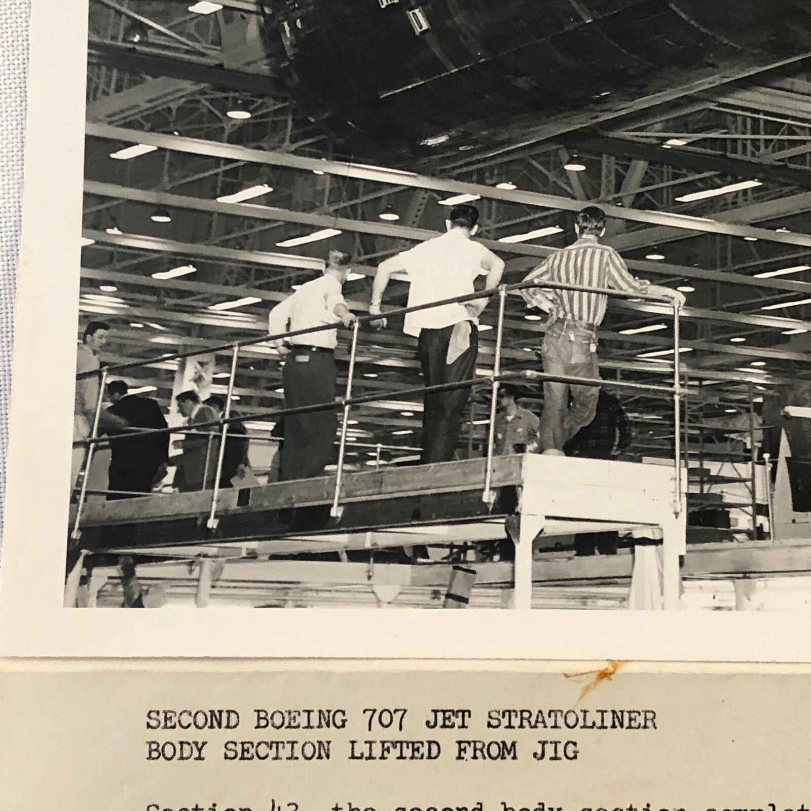 Vintage Boeing Airplane Company Factory Press Photo Model 707 - 120 Stratoliner 