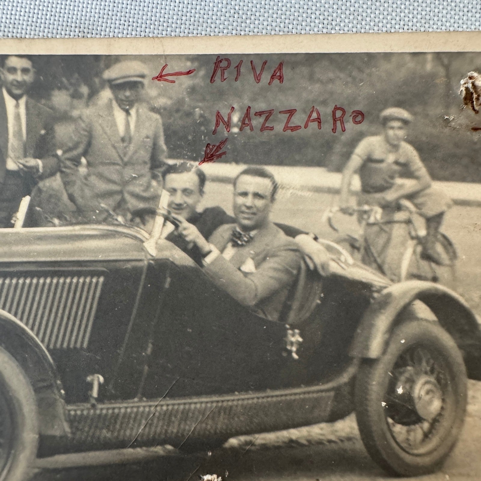 1930 Fiat 508 Italian Racing Real Photo Postcard Post Card Coppa D'Oro Nazzaro +