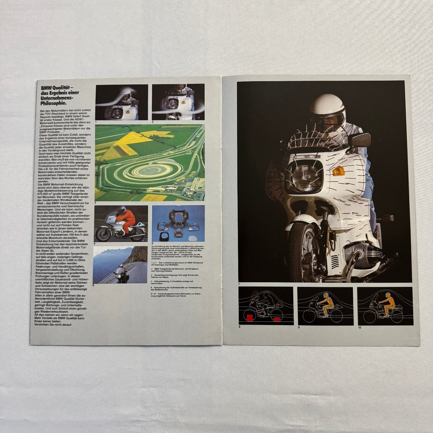 Vintage BMW Motorcycle Bike Sales Brochure R100 RS RT CS GERMAN R100RS R100RT