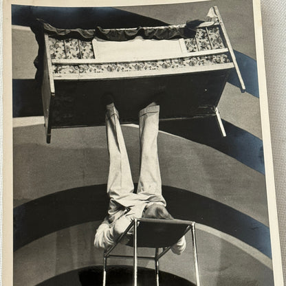 Vintage Circus Photo Juggling Balancing Act Performer Photograph